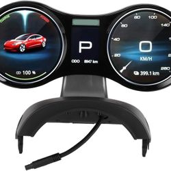 Car HUD LCD Dashboard Display, Multi Data Monitor Digital Speedometer