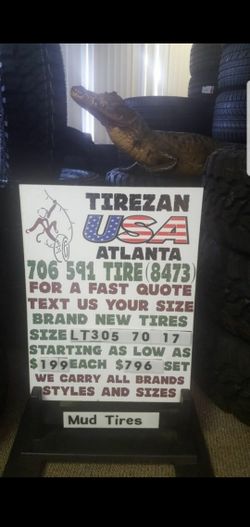 305 70 17 BRAND NEW TIRE TIRES $199 EACH $796 SET