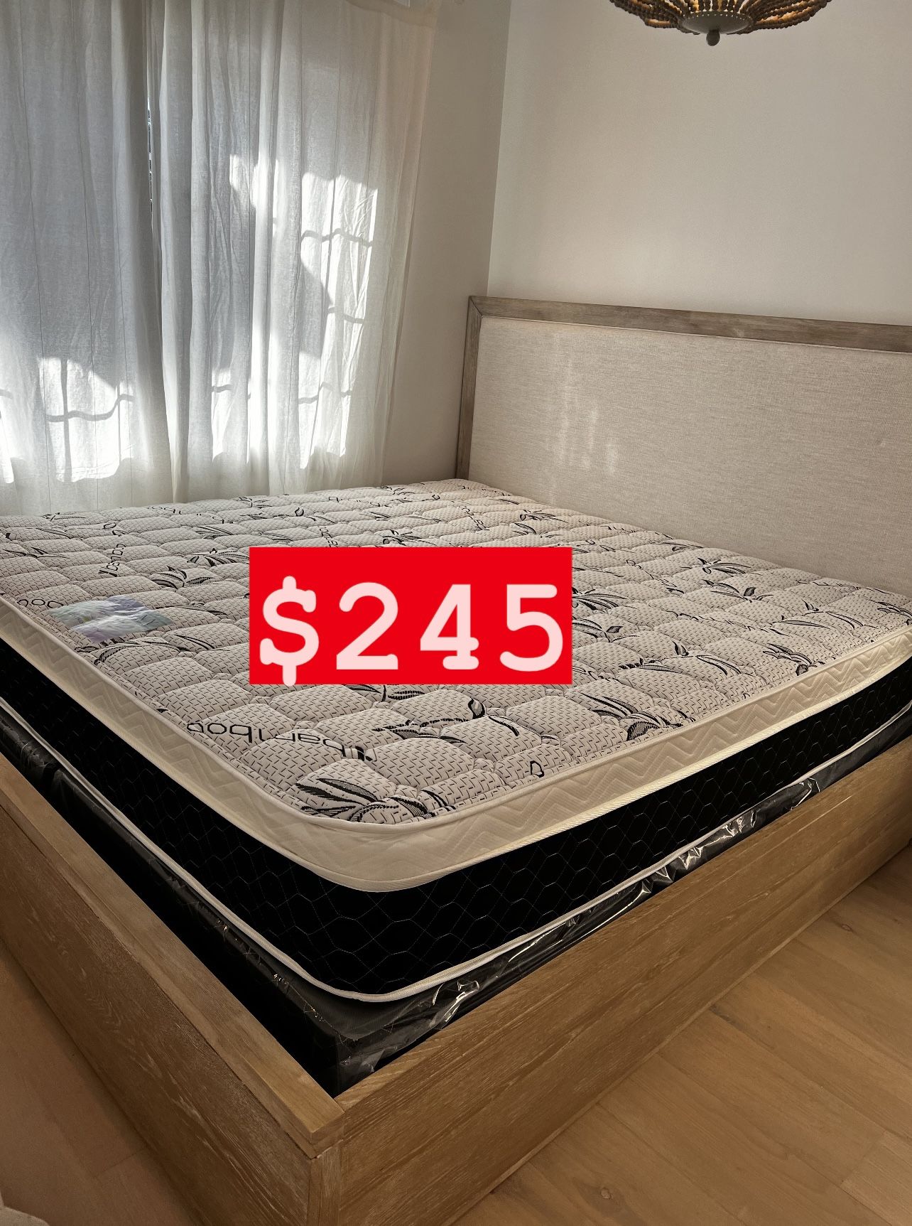 CAL KING SIZE PILLOW TOP BAMBOO BRANDMATTRESS NEW for Sale in Culver