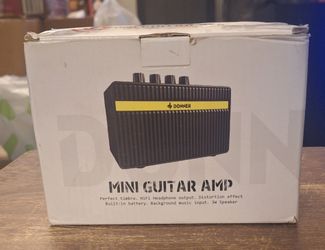 Donner Mini Electric Guitar Amp 3W Rechargeable Small Guitar Amplifier Practice Portable Two Channels DEA-1