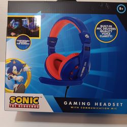 New Sonic The Hedgehog Headset Gaming