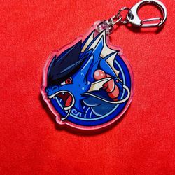 Gyarados Acrylic Keychain | Pokémon Water-Type Art Charm