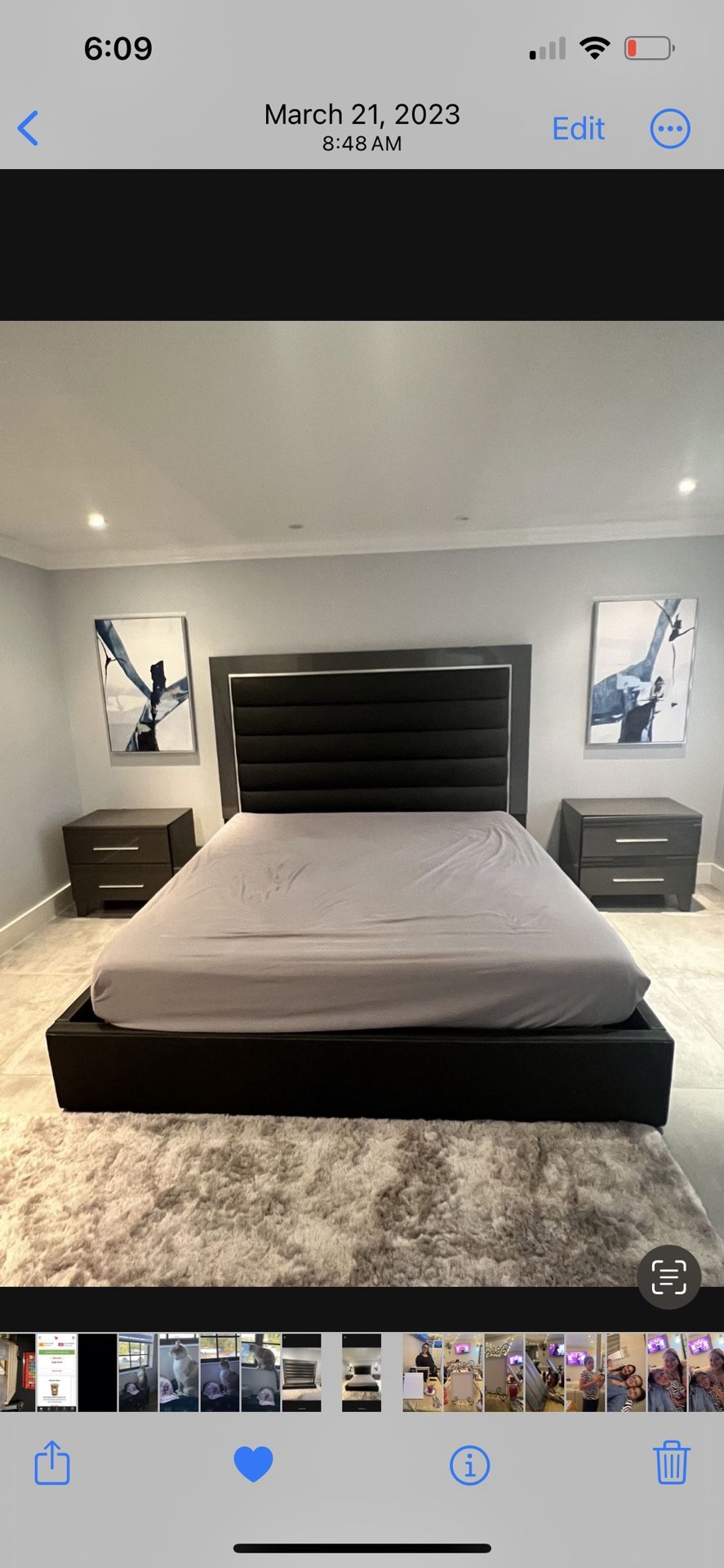 King Size Bed Frame For Sale Leather