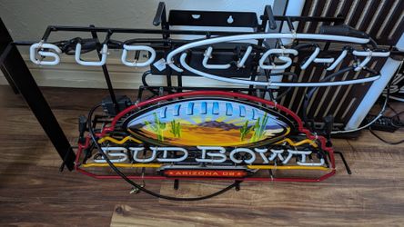 Bud Light Bud Bowl Neon Sign Arizona 08