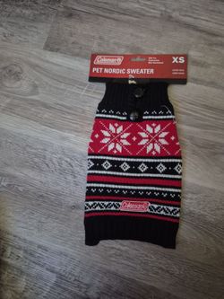Coleman Pet Nordic Sweater XS