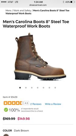 Carolina men’s work boots