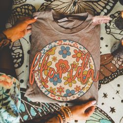 Boho Floral Leopard Tshirt Or Crewneck