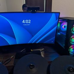 Gaming PC And Monitor