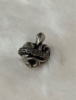 Chrome hearts heart orbit pendant