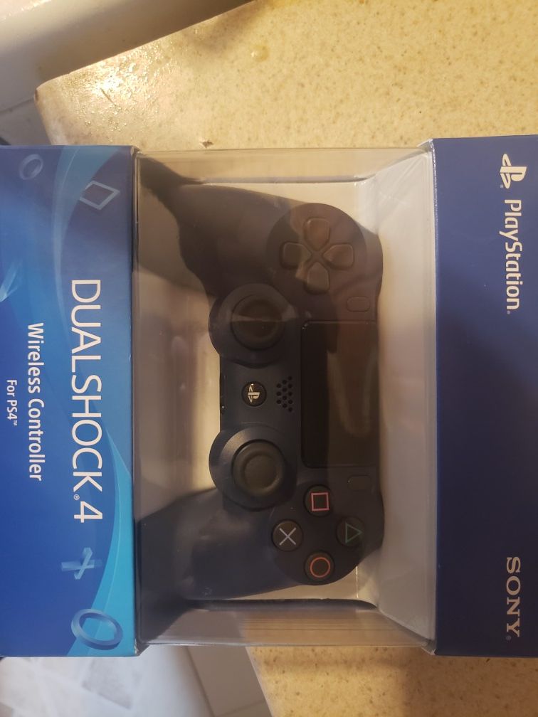Brand new Navy Blue Sony dual shock 4 controller