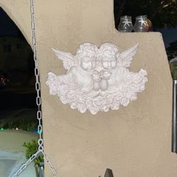 Angel with Rose wall, hanging, very beautiful and unique