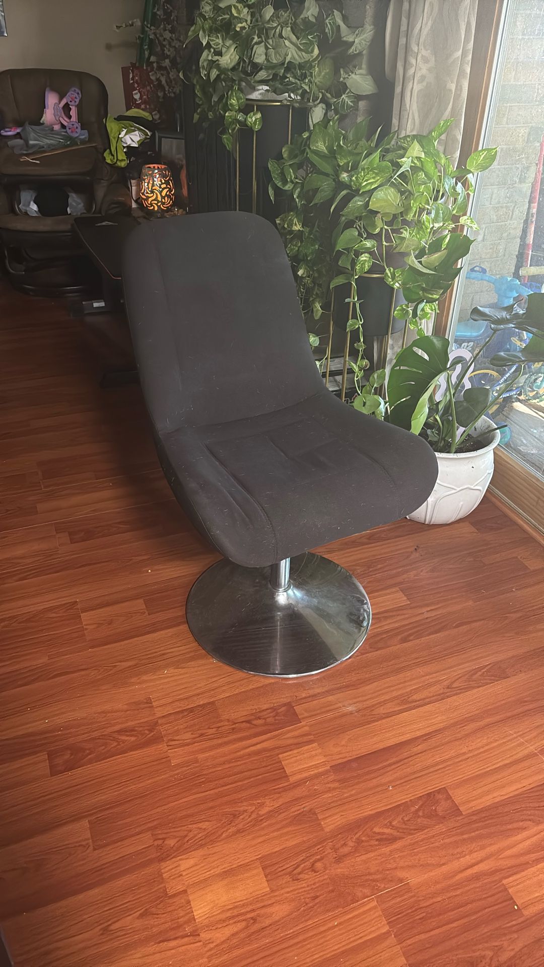Black Bucket Office Chair $30