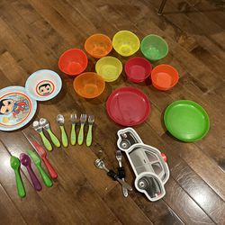 Kids Plates Cups And Utensils