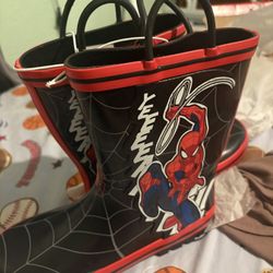 Spiderman Rain Boots Size3 Boys