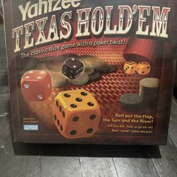 Yahtzee Texas Hold Them New Sealed 
