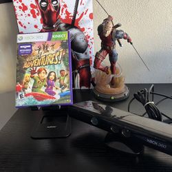 Xbox 360 Kinect Sensor + Kinect Adventures (CIB) – Tested & Working Perfectly