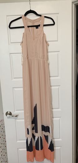 Women’s long blush dress size 2 French connection