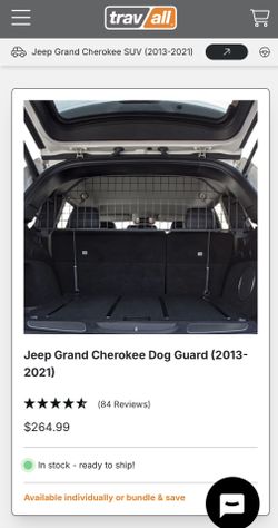 Jeep Grand Cherokee Travall Dog Barrier