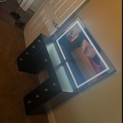 Black Vanity Mirror