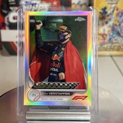 Topps 2022 Chrome F1 Cards Max Verstappen Sergio Perez