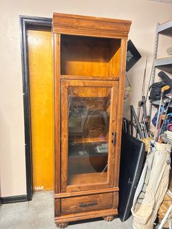Wooden cabinet display