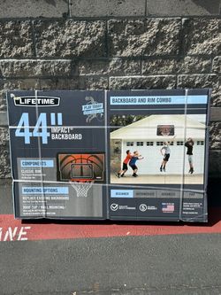 Lifetime 44" Impact Basketball Backboard and Rim Combo
