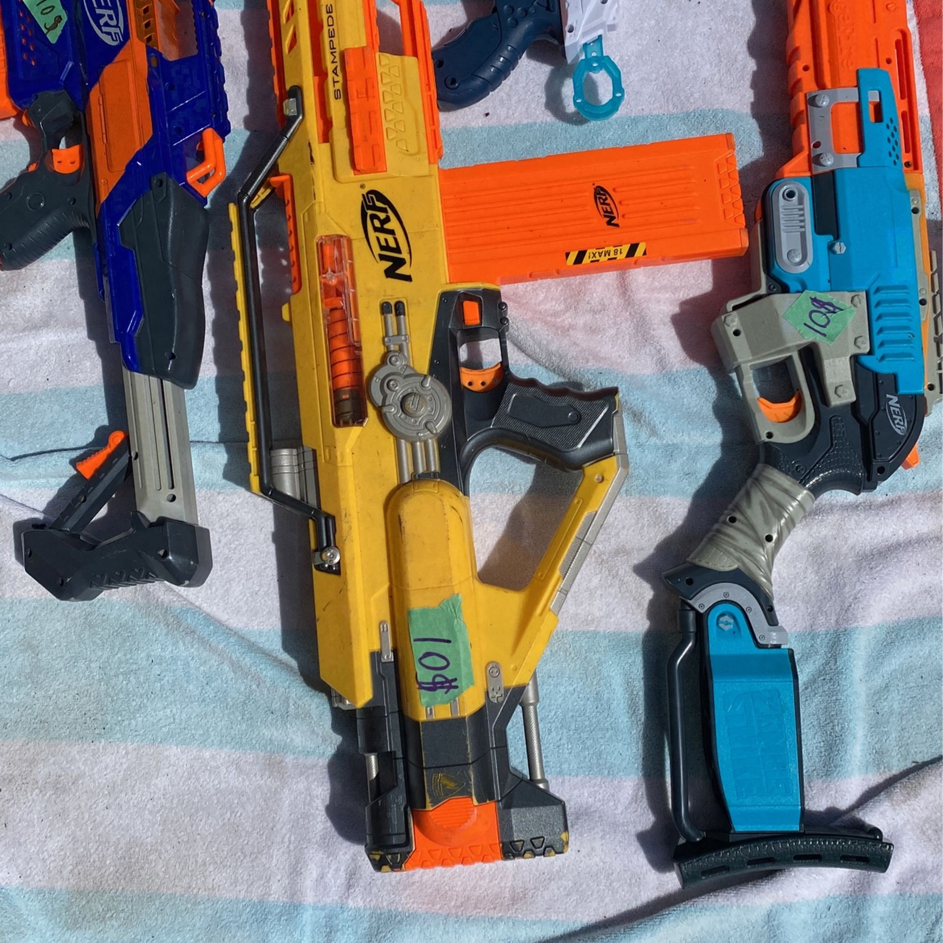 Various Nerf Guns