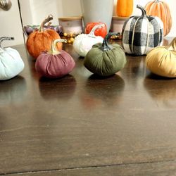 7 Various Cushioned Pumpkins 