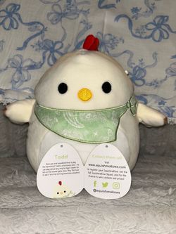 Todd the Easter Chicken with Bandana Squishmallow