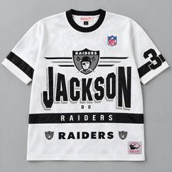 Mitchell & Ness Raiders Bo Jackson Throwback Jersey Tee