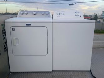 Amana washer and Maytag dryer electric