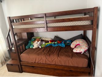 Wooden frame Stackable Bunk Bed