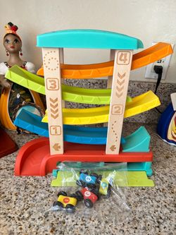 Wooden race car ramp