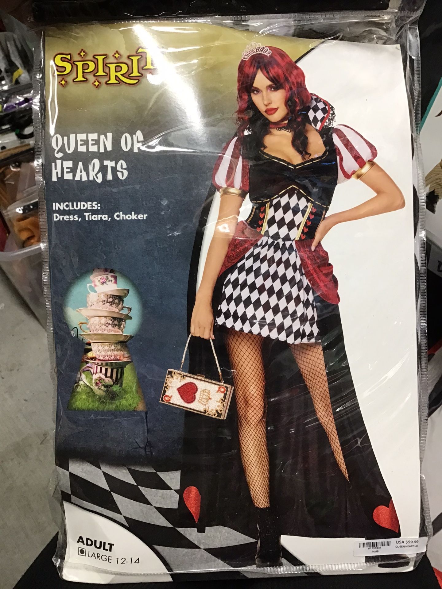 Queen Of Hearts Adult Size Large 12/14