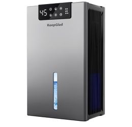 Dehumidifier, 98OZ Dehumidifiers for Home(1000sq.ft), Humidity Display Dehumidifier for Basement Bathroom Bedroom, Auto Shut Off, Washable Filter, Dra