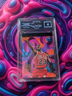 Michael Jordan 1995-96 Hoops Number Crunchers Graded Card