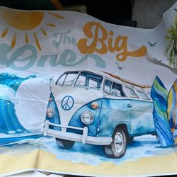 The Big One Birthday Party Decor. $8. Great Condition.