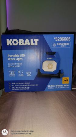 Kobalt Plug In Corded Led 8,000 Lumen Work Light