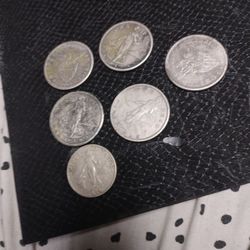   5 Silver Pesos 1(contact info removed) And One 50 Cent Peso 1964
