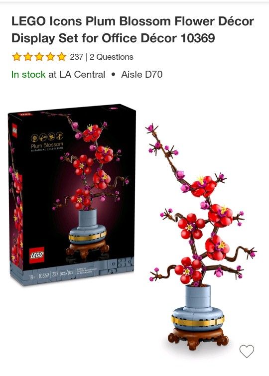 Lego Plum Blossom
