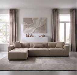 Sectional sofa Motcha Brown Upholstery. New Especial price