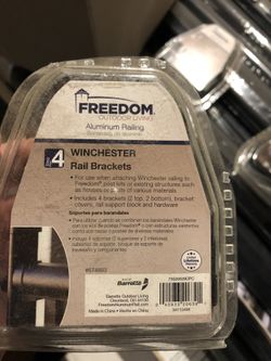 Freedom Matte Black Aluminum Rail Brackets Winchester