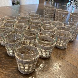 Seagrass wrapped drinking glasses