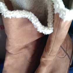 Brown Fleece Lined Boots 