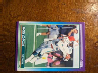 Dolphin trading cards Mark Clayton 1990