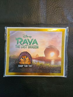 Disneys Raya and the last Dragon Baby Tuk Tuk pin with certificate