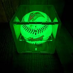 2 Anaheim Angels Glow in The Dark Baseballs Signed