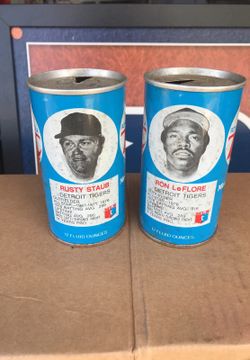 Vintage RC Cola pop cans