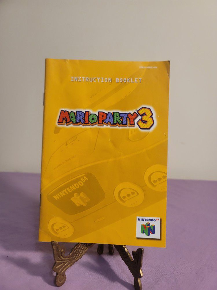 Mario Party 3 Nintendo 64 Manual