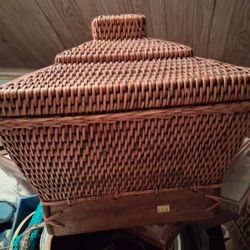 Large Wicker Box 15 x 12 x 12